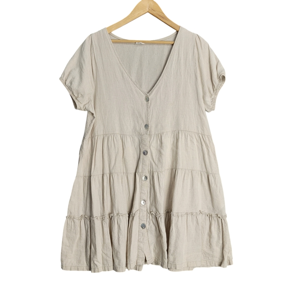 Cotton On Beige Button-Down Dress